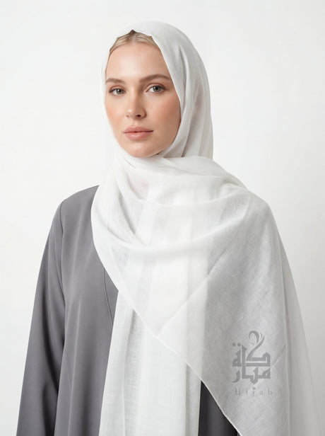 Linen One Tone Hijab Mubaraka Hijab