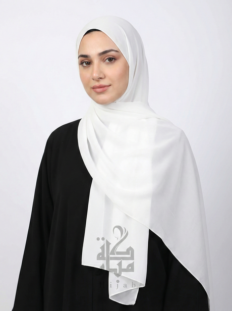 Chiffon Korea Plain Mubaraka Hijab