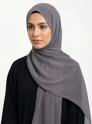 Chiffon Korea Plain Mubaraka Hijab