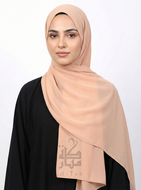 Chiffon Korea Plain Mubaraka Hijab