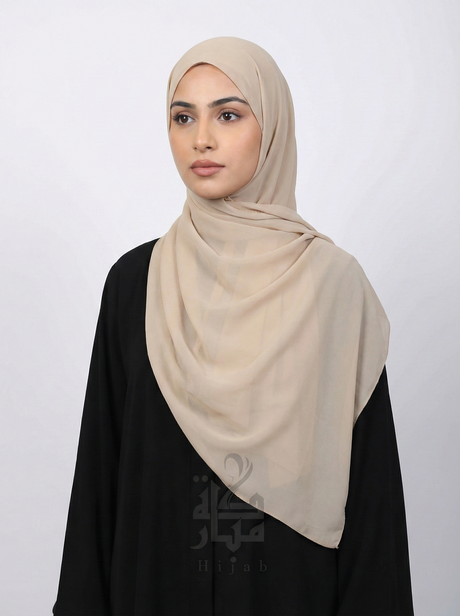 Chiffon Korea Plain Mubaraka Hijab